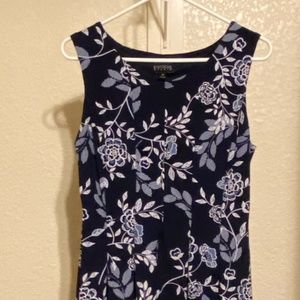 Enfocus Studio Dress Blue Floral